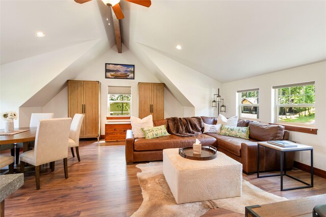 255 Windsor Ct, Bigfork, MT 59911 - living area featuring light wood finished floors, a ceiling fan, and recessed lighting