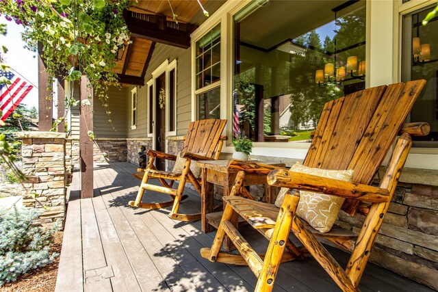 255 Windsor Ct, Bigfork, MT 59911 - view of wooden porch