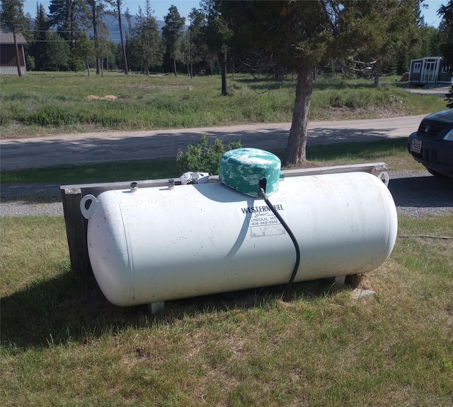 4117 Sherlock Ln, Lincoln, MT 59639 - exterior view of heating fuel tank