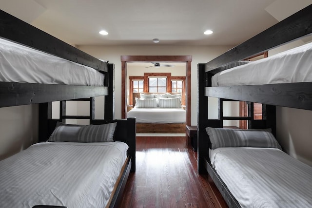 628 Nature Trl, Whitefish, MT 59937 - bedroom with wood finished floors and recessed lighting