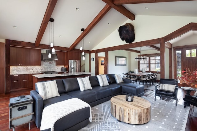 628 Nature Trl, Whitefish, MT 59937 - living room featuring a chandelier