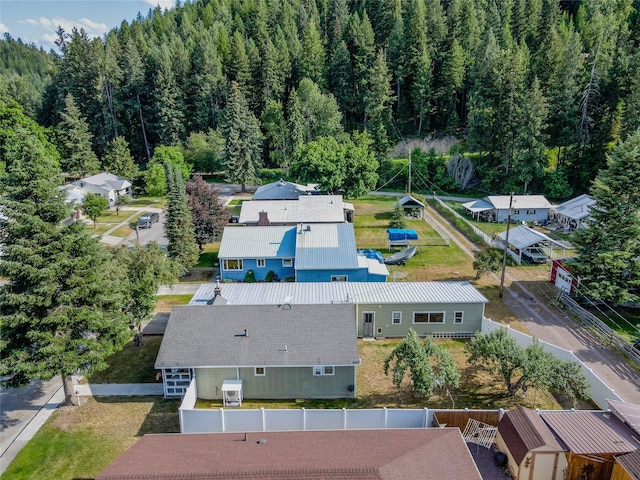 1508 Lolo Ave, Libby, MT 59923 - view from above of property with a forest