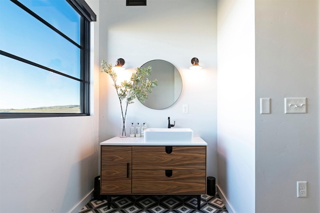 4722 Skalkaho Rd, Philipsburg, MT 59858 - bathroom with baseboards and vanity