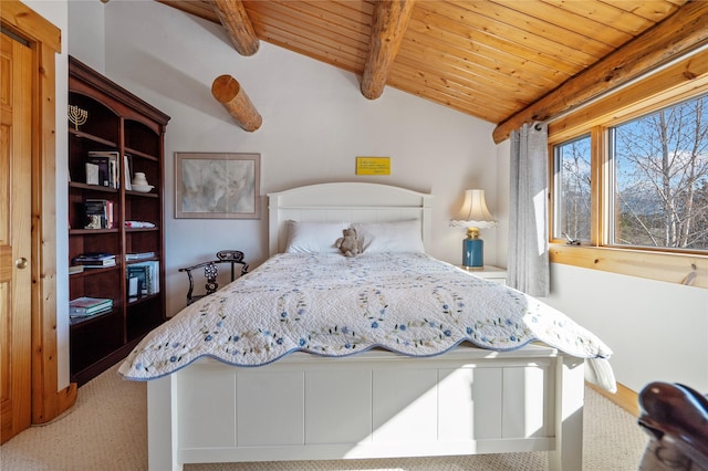 182 Moondance Trl, Bigfork, MT 59911 - bedroom with wooden ceiling and carpet