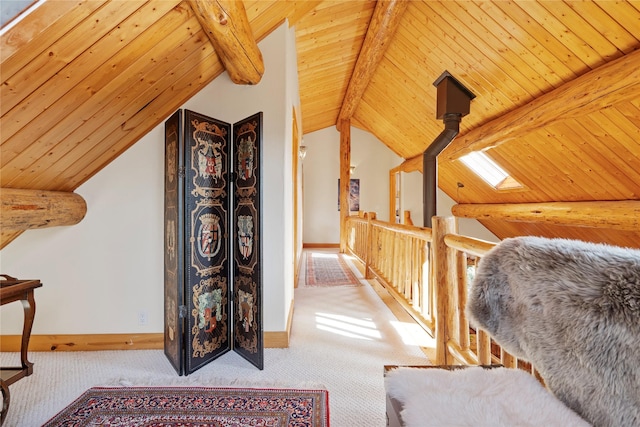 182 Moondance Trl, Bigfork, MT 59911 - bedroom featuring carpet flooring and wooden ceiling