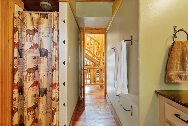 182 Moondance Trl, Bigfork, MT 59911 - hallway featuring light wood-style flooring