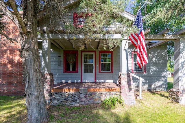 3101 Mt Highway 206, Columbia Falls, MT 59912 - view of front of property with a porch and a front lawn