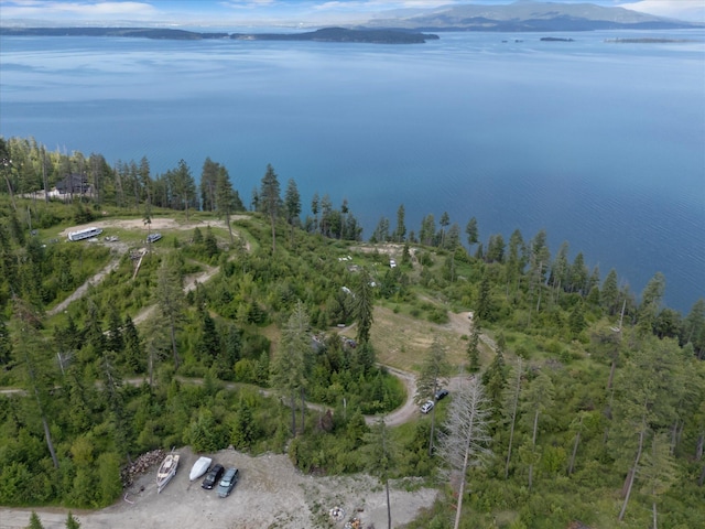 NHN Doe Run Trail, Polson, MT 59860 - aerial overview of property's location featuring a water and mountain view