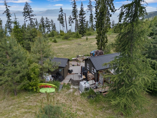 NHN Doe Run Trail, Polson, MT 59860 - view from above of property with a large body of water