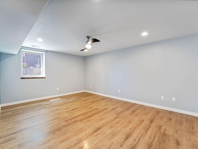 521 Evening Star Ln, Columbia Falls, MT 59912 - additional living space with wood finished floors, recessed lighting, and a ceiling fan