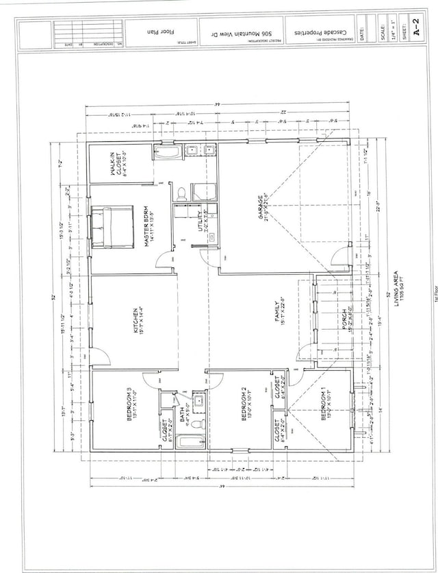 506 Mountain View Dr, Cascade, MT 59421 - view of floor plan / room layout