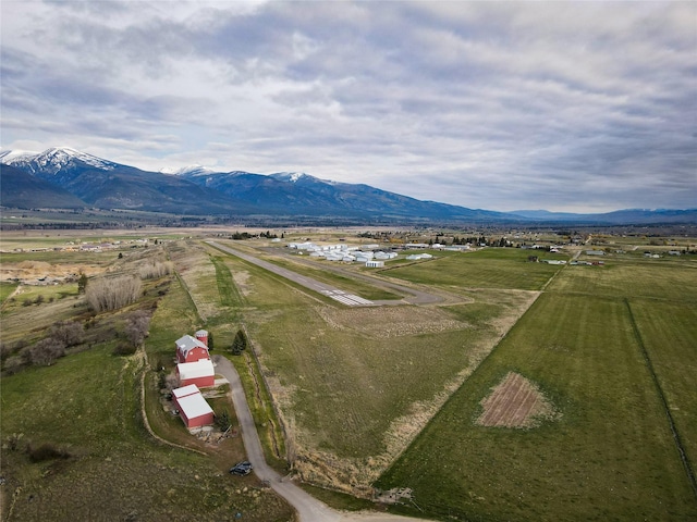 650 Hollibaugh Rd, Stevensville, MT 59870 - overview of rural landscape featuring a mountainous background