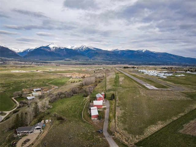 650 Hollibaugh Rd, Stevensville, MT 59870 - overview of rural landscape with mountains