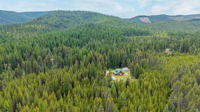 6343 Packer Creek Rd, Haugan, MT 59842 - view of mountain backdrop with a heavily wooded area