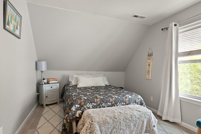 2331 W Sussex Ave, Missoula, MT 59801 - bedroom featuring lofted ceiling and light wood-style flooring