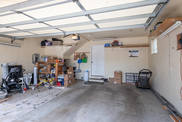2331 W Sussex Ave, Missoula, MT 59801 - garage with a garage door opener and electric panel