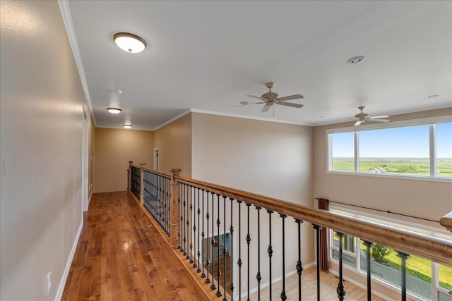 40 Butch Cassidy Loop, Great Falls, MT 59405 - hall featuring wood finished floors and ornamental molding