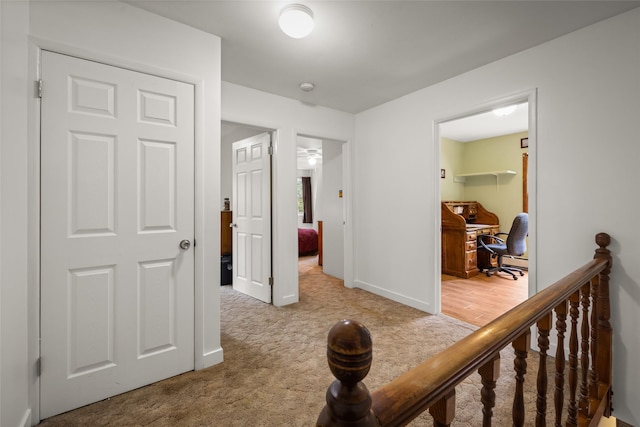 155 Lake Peter Ct, Kalispell, MT 59901 - hall featuring carpet and a desk