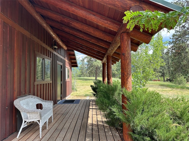 86 Steamboat Way W, Thompson Falls, MT 59873 - view of wooden terrace