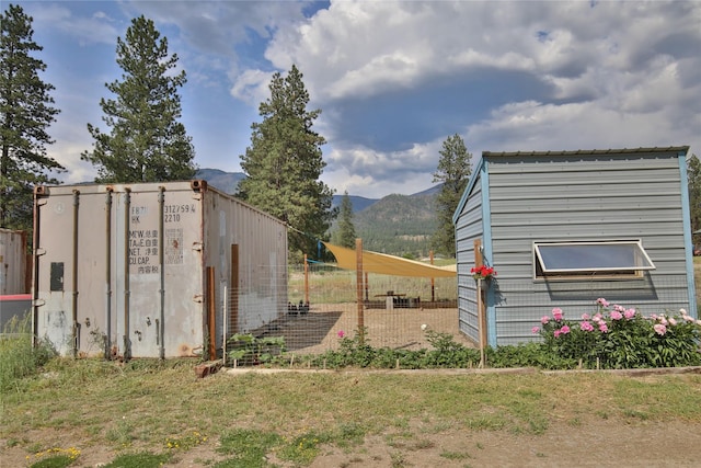 86 Steamboat Way W, Thompson Falls, MT 59873 - view of home's exterior featuring a mountain view