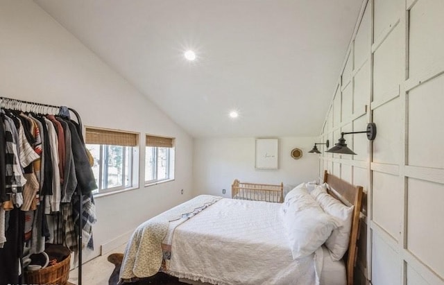 1210 Grand Fir Rd, Bigfork, MT 59911 - bedroom with vaulted ceiling and recessed lighting