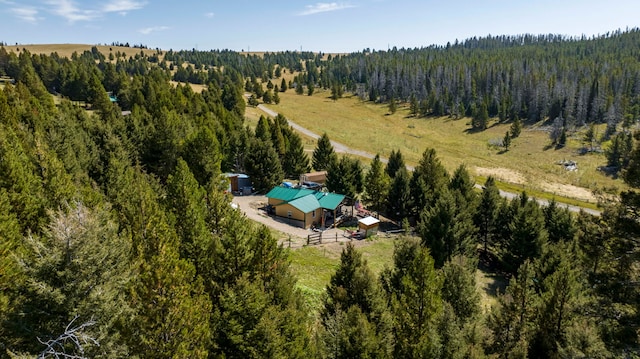 6570 Blossburg Rd, Canyon Creek, MT 59633 - view of subject property with a heavily wooded area