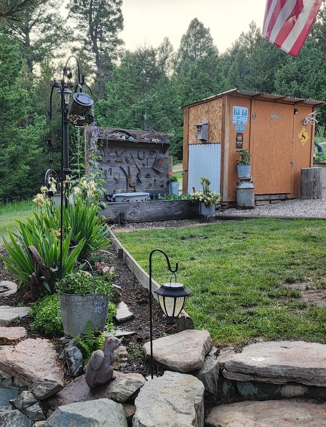 6570 Blossburg Rd, Canyon Creek, MT 59633 - view of green lawn with an outdoor structure