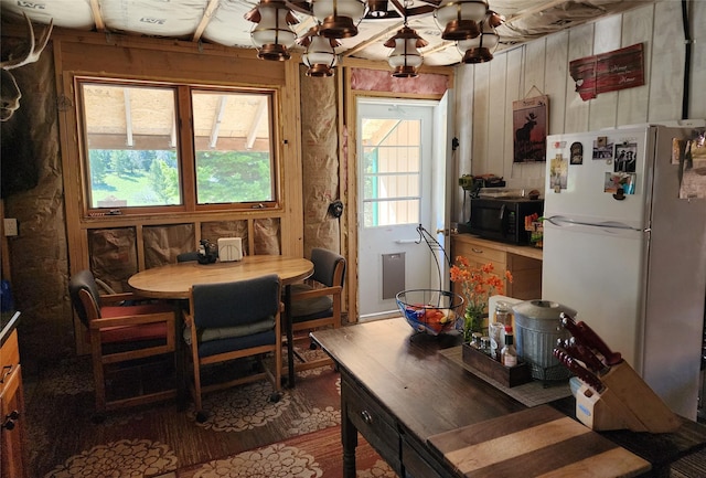 6570 Blossburg Rd, Canyon Creek, MT 59633 - dining space with wood finished floors