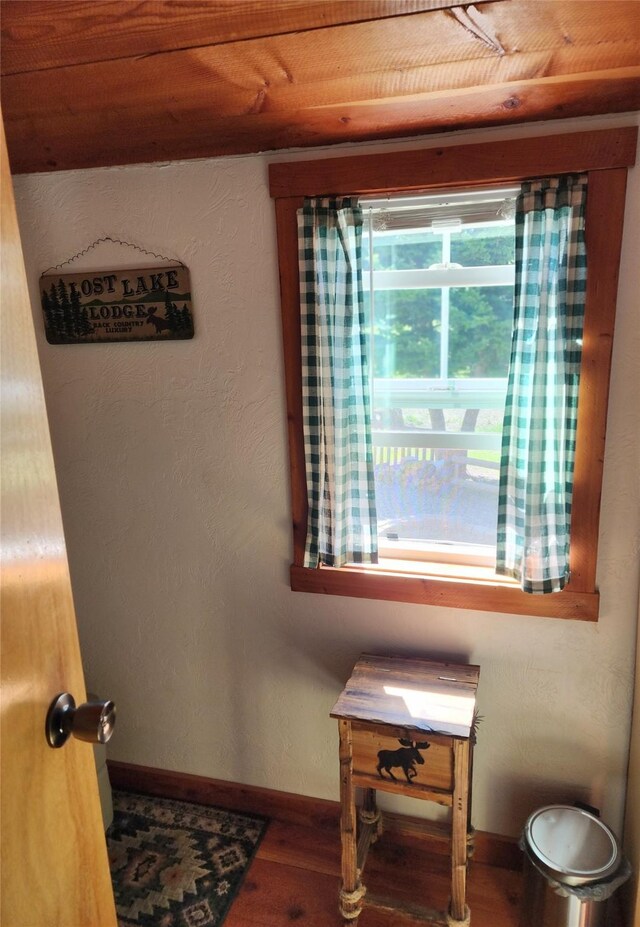 6570 Blossburg Rd, Canyon Creek, MT 59633 - detailed view of wood finished floors and baseboards