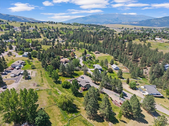 6350 S Meadowwood Ln, Missoula, MT 59803 - aerial overview of property's location featuring mountains