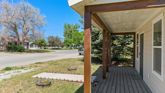 324 N Pine St, Townsend, MT 59644 - view of wooden deck