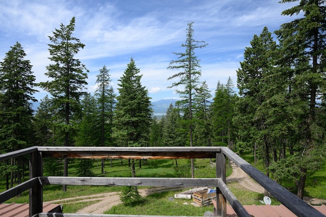 456 Gould Rd, Eureka, MT 59917 - view of wooden deck