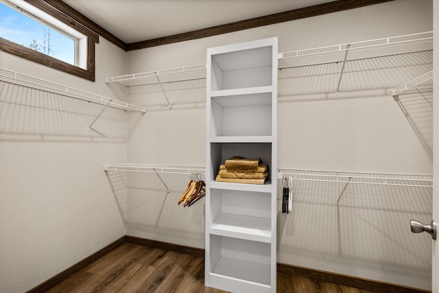 4475 Star Meadows Rd, Whitefish, MT 59937 - walk in closet featuring wood finished floors
