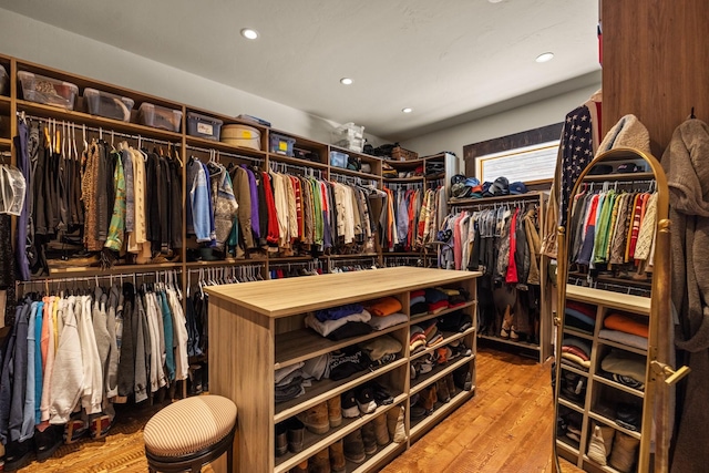 4475 Star Meadows Rd, Whitefish, MT 59937 - spacious closet with wood finished floors