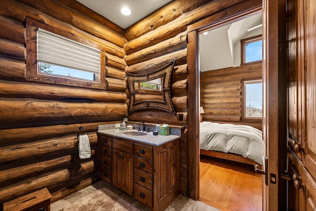 4475 Star Meadows Rd, Whitefish, MT 59937 - bathroom featuring vanity and recessed lighting
