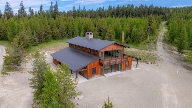 4475 Star Meadows Rd, Whitefish, MT 59937 - view from above of property with a forest