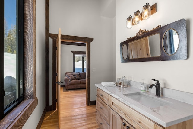 4475 Star Meadows Rd, Whitefish, MT 59937 - ensuite bathroom with vanity and wood finished floors