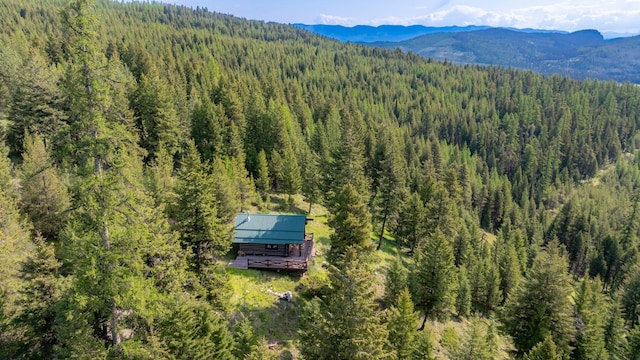 4475 Star Meadows Rd, Whitefish, MT 59937 - aerial view of a heavily wooded area and a mountain backdrop