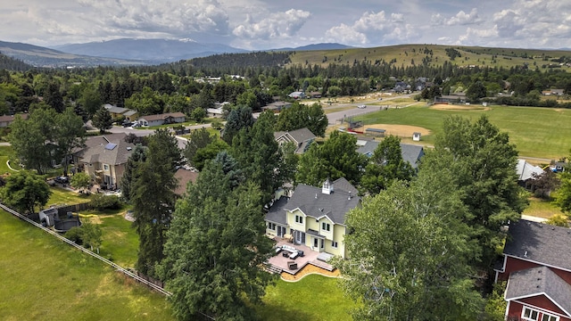 108 Apple House Ln, Missoula, MT 59802 - aerial perspective of suburban area with a mountain backdrop
