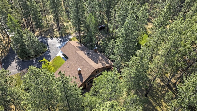 4037 Wakantanka Way, Stevensville, MT 59870 - aerial view of property and surrounding area with a forest