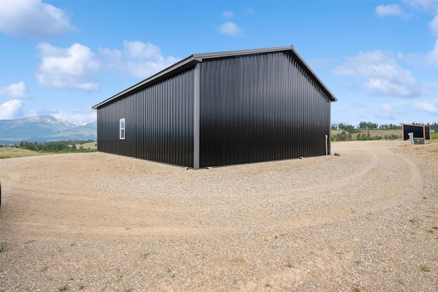 559 Stage Springs Ln, Stevensville, MT 59870 - view of outbuilding featuring a mountain view
