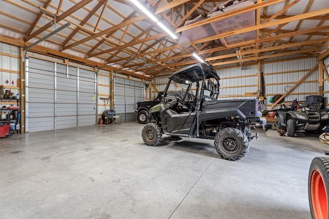 559 Stage Springs Ln, Stevensville, MT 59870 - garage with metal wall