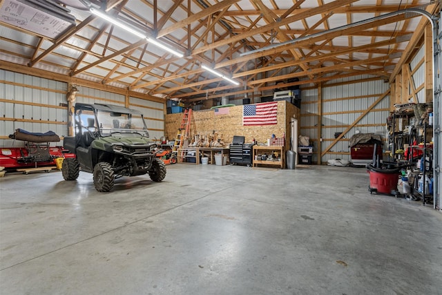 559 Stage Springs Ln, Stevensville, MT 59870 - garage featuring metal wall
