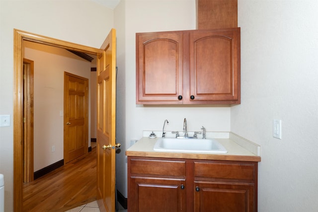 46452 Stagecoach Trl, Ronan, MT 59864 - bathroom featuring vanity and wood finished floors