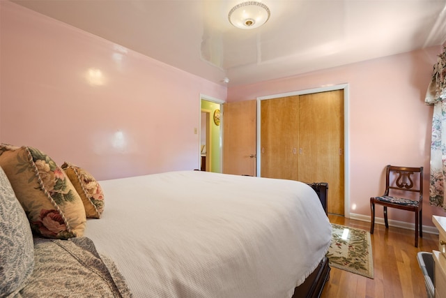 209 Spruce St, Anaconda, MT 59711 - bedroom featuring wood finished floors and a closet