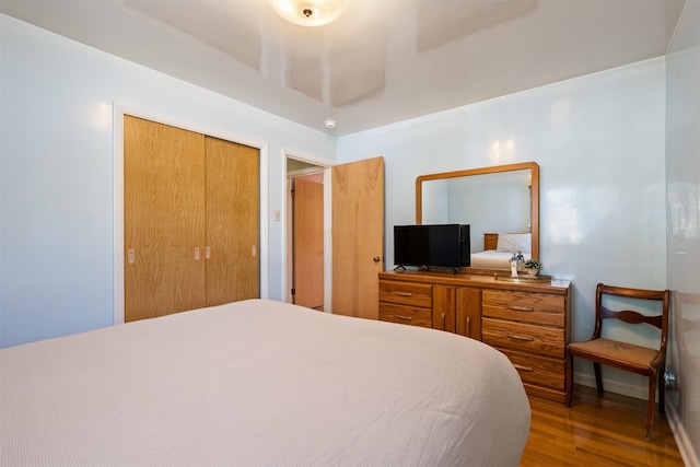 209 Spruce St, Anaconda, MT 59711 - bedroom featuring wood finished floors and a closet