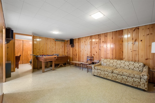 209 Spruce St, Anaconda, MT 59711 - recreation room featuring wood walls