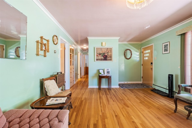 209 Spruce St, Anaconda, MT 59711 - foyer with light wood finished floors and ornamental molding