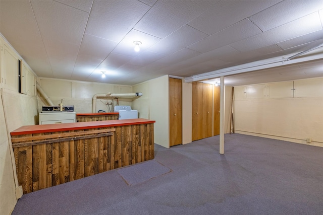 1414 Boulder Ave, Helena, MT 59601 - finished below grade area with washer / clothes dryer and carpet floors