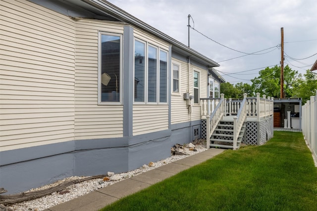 1414 Boulder Ave, Helena, MT 59601 - view of side of property with a wooden deck